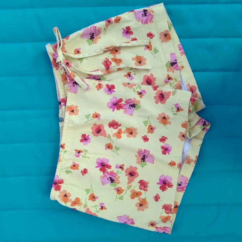 Wild Fable Yellow Floral Skort Size Small